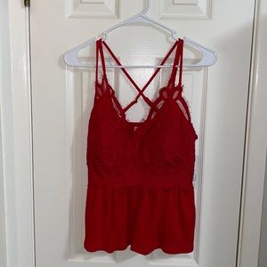NWT padded lace tank top!